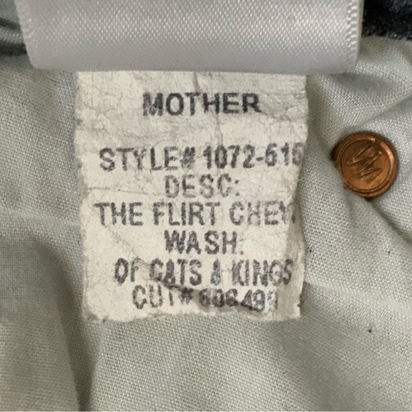 MOTHER SUPERIOR Jeans The Flirt Chew Faded Black Size 27 - Picture 13 of 15